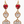 Load image into Gallery viewer, Pearl Heart Strand Earrings
