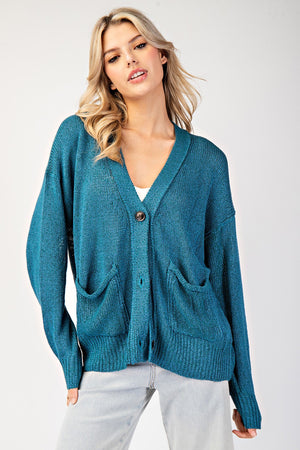 Maeve Cardigan - Teal