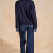 Load image into Gallery viewer, Ginna Denim Collared Sweater
