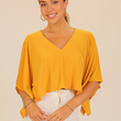 Load image into Gallery viewer, Everyday V-Neck Top - Mustard
