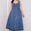 Load image into Gallery viewer, Krista Denim Midi Dress
