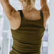 Load image into Gallery viewer, Marsha Ribbed Tank Top - Olive
