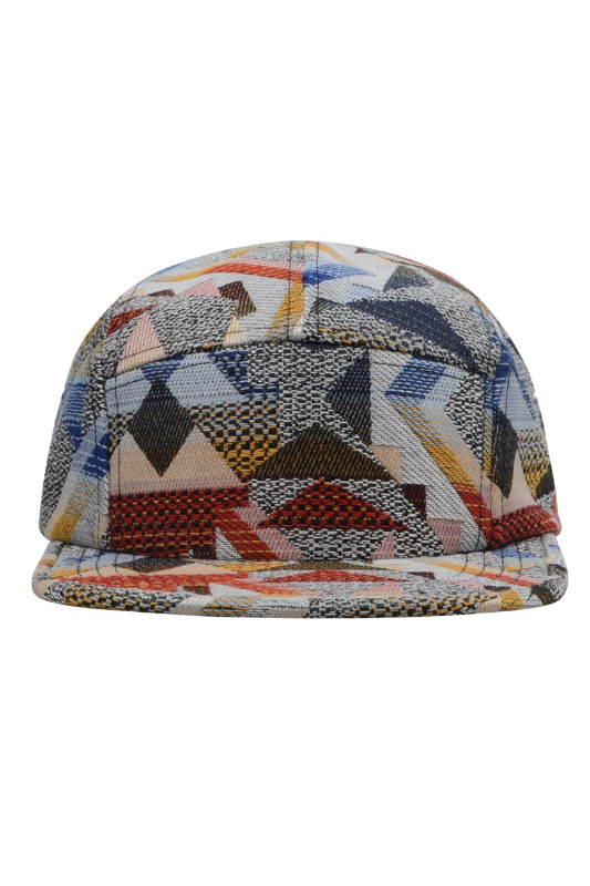Patchwork Jacquard Camp Cap - XL