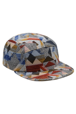 Patchwork Jacquard Camp Cap - XL