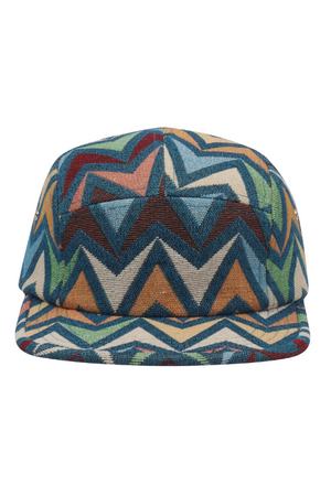 Zigzag Jacquard Camp Cap