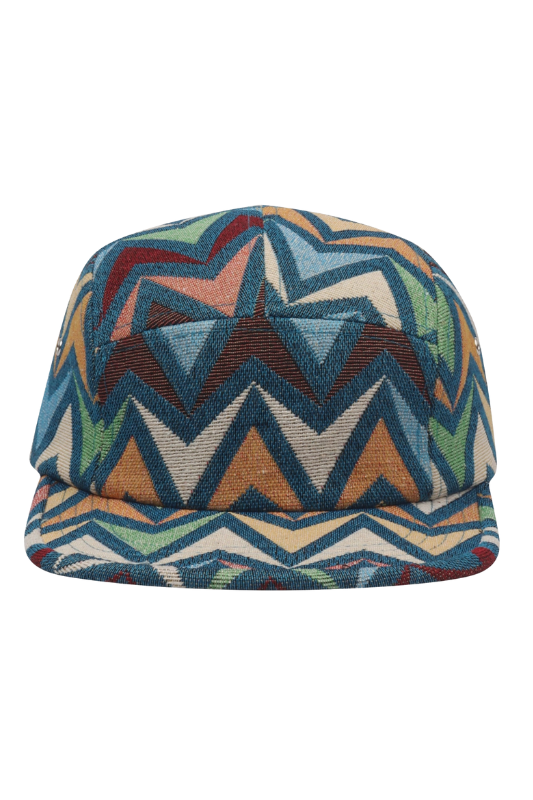 Zigzag Jacquard Camp Cap