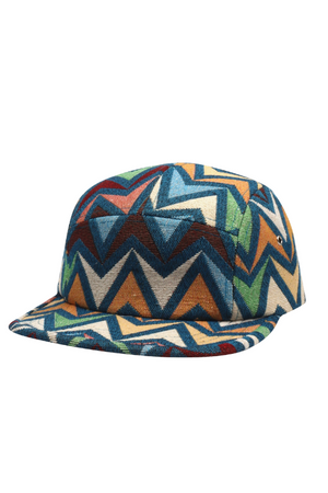 Zigzag Jacquard Camp Cap