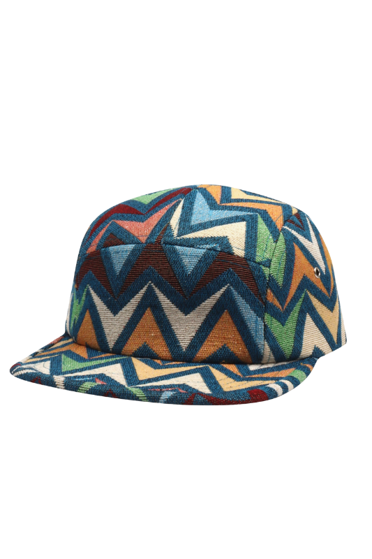 Zigzag Jacquard Camp Cap