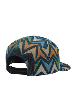 Zigzag Jacquard Camp Cap