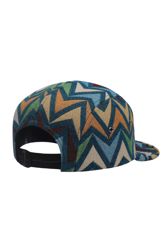Zigzag Jacquard Camp Cap