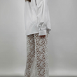 Load image into Gallery viewer, Now You See Me Lace Pant - White
