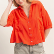 Load image into Gallery viewer, Joelle Button-Up - RED
