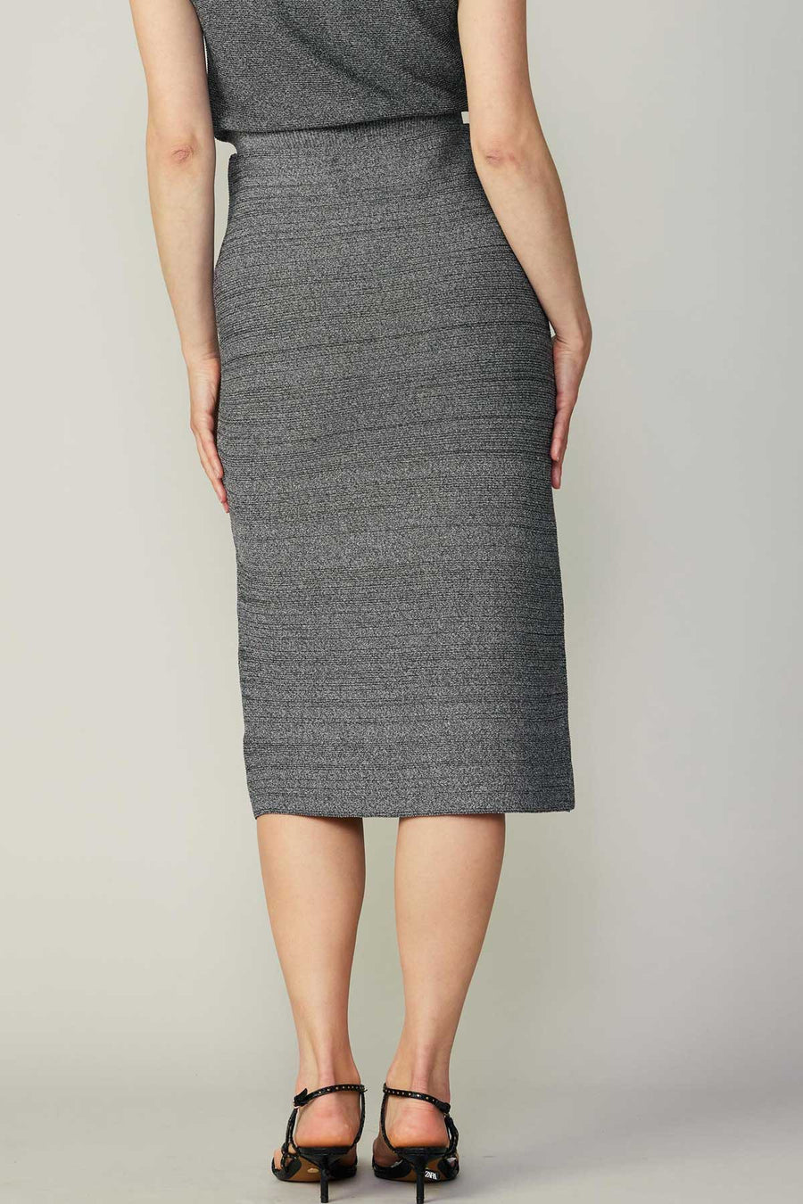 Kelsey Midi Skirt - Grey