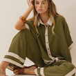 Load image into Gallery viewer, Carisa Contrast Top Plus- Green
