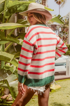 Merry & Bright Stripe Sweater<br>***Last One***