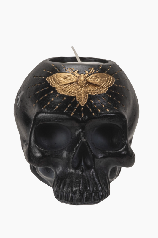 Moth Skull Votive Holder