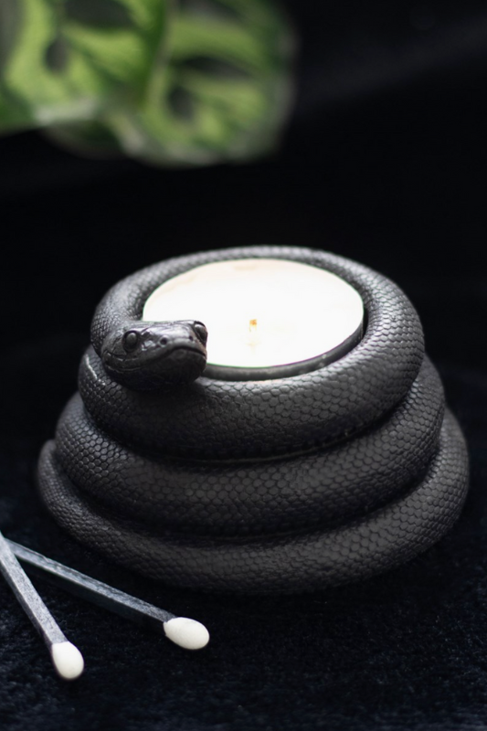 Black Snake Votive Holder