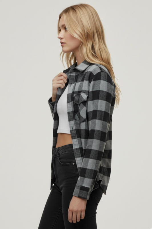 Brynley Flannel - Grey
