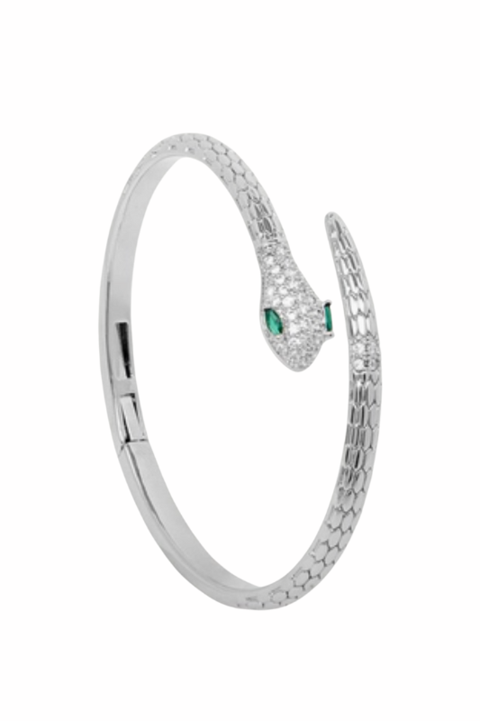 Silver Serpent Cuff