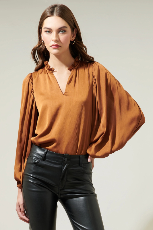 Hathaway Satin Blouse