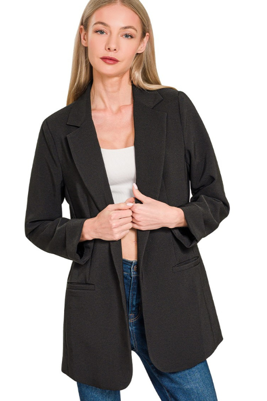 Serious Business Blazer - Black