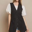 Load image into Gallery viewer, Flint Suede Vest - Black
