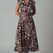 Load image into Gallery viewer, Drita Leopard Midi Dress
