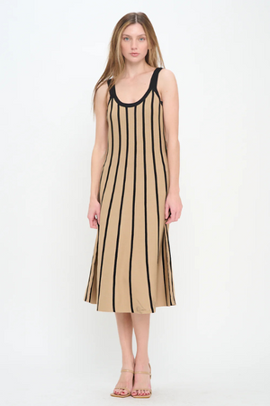 Remy Striped Midi Dress