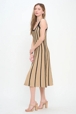 Remy Striped Midi Dress