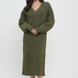 Load image into Gallery viewer, Heather Sweater Dress - Olive
