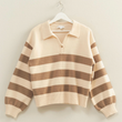 Load image into Gallery viewer, Dakota Striped Sweater - Taupe
