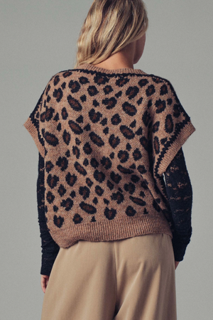 Leopard Sweater Vest