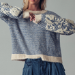 Load image into Gallery viewer, Tylen Embroidered Sweater - Blue

