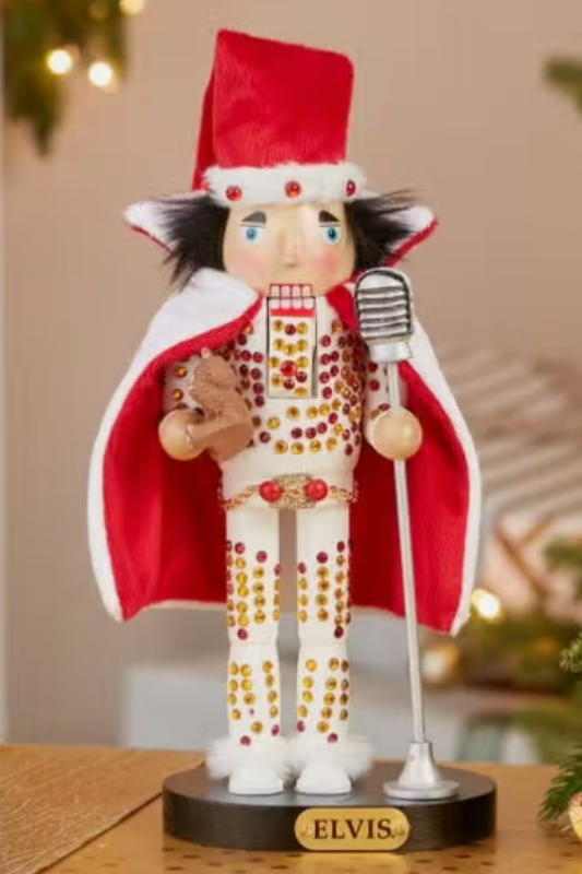 Elvis with Teddy Bear Nutcracker