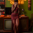 Load image into Gallery viewer, Olivia Suede Fringe Midi Dress
