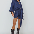 Load image into Gallery viewer, Bella Sleeved Denim Romper
