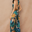 Load image into Gallery viewer, Palm Mirage Looped Belt Pant
