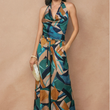 Load image into Gallery viewer, Palm Mirage Looped Belt Pant

