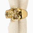Load image into Gallery viewer, Gold Skull Napkin Ring
