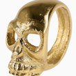 Load image into Gallery viewer, Gold Skull Napkin Ring
