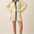 Load image into Gallery viewer, Haylie Sweater Mini Dress - Cream
