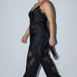 Load image into Gallery viewer, Yazmin Lace Pant Plus- Black
