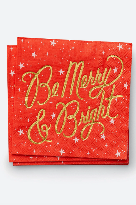 Merry & Bright Cocktail Napkins