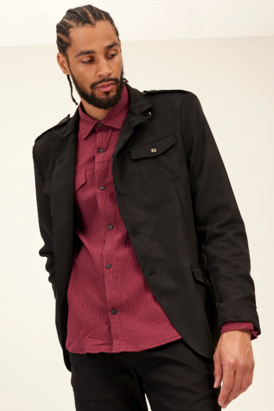 Sean Safari Jacket - Black