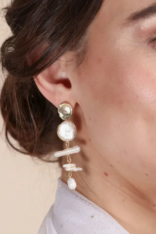 Baroque Pearl Drop Earrings