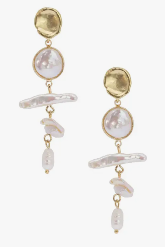 Baroque Pearl Drop Earrings