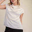 Load image into Gallery viewer, Sansa Satin Top - Cream
