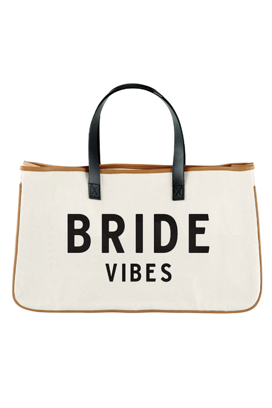 BRIDE VIBES Canvas Tote