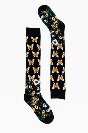 Butterfly Craze Knee High Socks