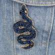 Load image into Gallery viewer, Sequin Snake Brooch
